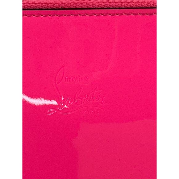 Christian Louboutin Patent Loubila Clutch in Poupidou New - Picture 10 of 15